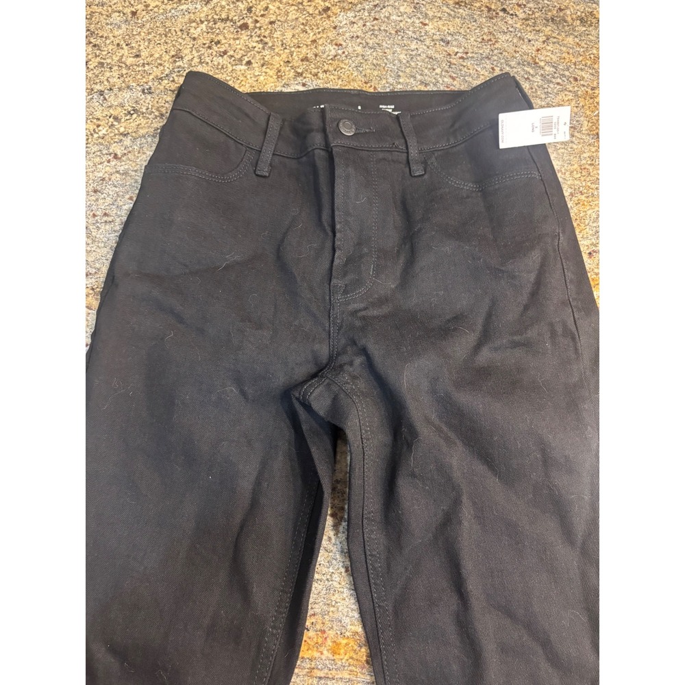 NWT Old Navy Womens Black High Rise‎ Super Skinny Jeans Size 2 Long